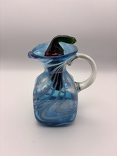 Vintage Avalos Hand-Blown Green Glass Cruet with Ball Stopper — listing 6