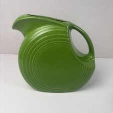 Fiesta-Style Blue Disc Water Pitcher with Concentric Ring Motif Fiesta HLC USA — listing 6