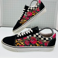 Vans Old Skool Rose Checkerboard Low-Top Sneakers — listing 3