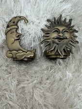 Metal Sun and Moon Face Tealight Candle Holder — listing 5