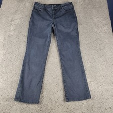NYDJ Marilyn Straight Floral Print Jeans, Size 8 — listing 3