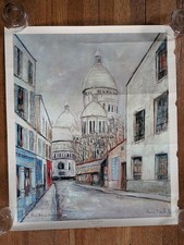 Framed Reproduction Print - 'Cercle Catholique du Sacré-Coeur' after Maurice Utrillo — listing 6