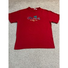 Cozumel Mexico Souvenir T-Shirt, Teal, Palm Tree Stamp Graphic — listing 2