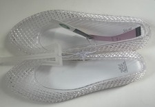 Wild Fable Clear Jelly Ballet Flats, Woven Texture, Women's Size 8 — listing 6