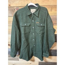 Woolrich Men's Red Wool Button-Down Work Shirt, Size XL — listing 5