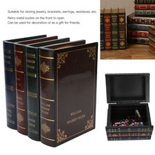 Antique Book-Form Slide Box with Gilt Gesso Relief and Decoupage Courting Scene — listing 3