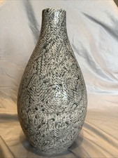 Destinos S.A. Portuguese Ceramic Bud Vase, Ombré Orange & Red Glaze — listing 2