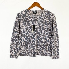 Monrow Women's Leopard Side-Panel Long Sleeve Sweatshirt Tee — listing 4