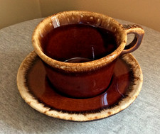 Vintage Brown Drip Glaze Ceramic Tea Set (Teapot, Creamer, Sugar Bowl) — listing 4