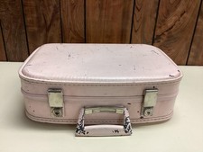 Vintage Hardside Suitcase with Tweed Textured Vinyl Exterior — listing 4