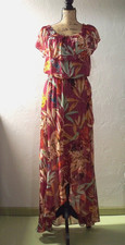 Express White Tiered Flutter-Sleeve V-Neck Maxi Dress, Size Small — listing 3