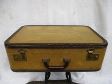 Vintage Hardside Suitcase with Tweed Textured Vinyl Exterior — listing 5