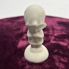 Vintage Bisque Porcelain Praying Cherub Angel Figurine — listing 6