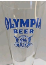 Vintage Olympia Beer "It's the Water" Advertising Barware Glass