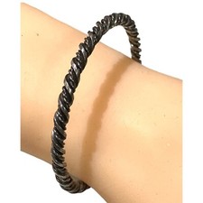 John Lauritzen Danish Sterling Silver 924 Twisted Leaf Link Bracelet, 7" x 1/2" — listing 3