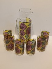 Vintage West Virginia Glass Specialty Game Bird Cocktail Pitcher with Frosted Crackle Finish — listing 4