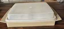 Vintage Tupperware Deviled Egg / Egg Keeper Serving Tray with Domed Lid, Harvest Gold — listing 6