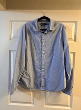 Nautica Men's Slim Fit Wrinkle Resistant Tattersall Check Button-Up Shirt, Size L — listing 4