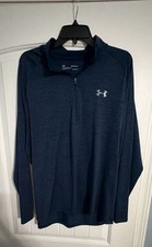 Under Armour Women's Fitted Half Zip Pullover, Green Tonal Camo Print, Size Medium — listing 3