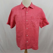 Tommy Bahama Sleeveless Linen Tropical Print Shirt Dress, Size M — listing 2