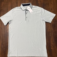Puma MATTR Check Golf Polo Shirt, Peach Frost/Ash Gray, Men's XL — listing 2