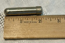 Small Metal Cylindrical Tube with Brass Band (Possible Needle Case), listing 5