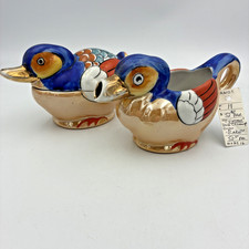 Vintage Figural Duck Ceramic Lusterware Sugar Shaker / Muffineer Yes - says Japan or Made in Japan — listing 5