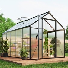 6 x 6 FT Walk-In Greenhouse with Single Door, Black Frame (Box 1 of 2) — listing 3
