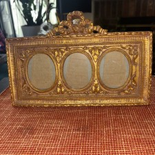 Ornate Gilt Gesso Rococo-Style Small Picture Frame — listing 5