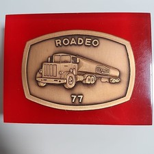 Vintage Texaco Advertising Collectibles Lot - Belt Buckles, Davey Allison Racing Buckle & Bottle Cap Sniffer Toys — listing 4