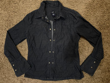 Gap Women's Classic Light Wash Stretch Denim Trucker Jacket, Size L — listing 4