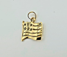 14K White Gold American Flag Lapel Pin with Ruby, Sapphire and Diamond Accents Genuine rubies/sapphires/diamonds — listing 4