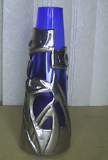 Cobalt Blue Silver Overlay Cordial/Liqueur Set - Decanter, 8 Cordials & Tray — listing 3