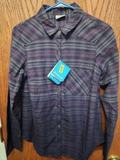 Purple Plaid/Check Pattern Garment with Chinese/Japanese Character Label — listing 3