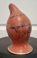 Peruvian Carved & Pyrographed Gourd (Mate Burilado) with Figural Human Face — listing 3