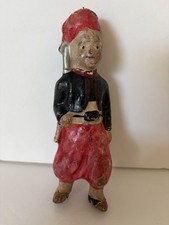 Hand-Painted Zouave Soldier Figurine on Marbled Base, Standing at Rest with Rifle — listing 6