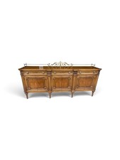 Karges Mahogany Chippendale-Style Sideboard Buffet with Silver Drawer