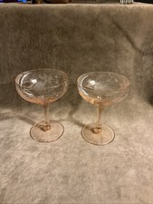 Cut Glass Footed Dessert / Sherbet Dish with Diamond and Fan Pattern — listing 6