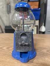 Reproduction Carousel-Style Cast Metal & Glass Gumball Machine, Red — listing 5