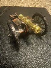 Vintage Cast Iron & Brass Model Field Artillery Cannon (Decorative) — listing 2