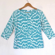 J. McLaughlin Women's Sleeveless Ikat Print Halter Blouse — listing 6