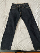 Levi's 501 Faded Black Denim Jeans, Red Tab, Leather-Style Patch — listing 5