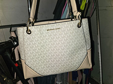 Michael Kors Signature Coated Canvas Satchel Handbag with Crossbody Strap — listing 6