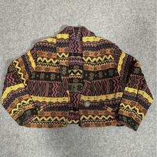 1980s/1990s Vintage New Identity Southwestern Tapestry Cropped Jacket with Concho Button, Size M/L — listing 2
