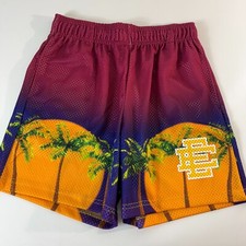 Eric Emanuel EE Basic Shorts Palm Tree Sunset Mesh — listing 4