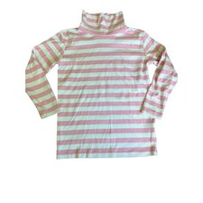 The Beaufort Bonnet Company White Turtleneck with Blue Bow Print, Size 8 — listing 4