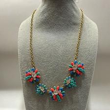 J.Crew Floral Cluster Statement Necklace with Pastel Cabochons and Rhinestones — listing 5