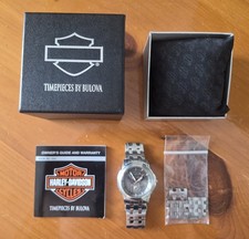 Bulova 76B18 Harley-Davidson Bulova Blue Flame Dial Stainless Steel Watch 76B18 — listing 4