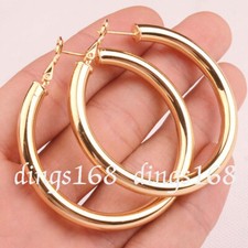 Gold-Tone Hoop Earring Set (5 Pairs) with Faux Pearl, Textured & Smooth Hoops — listing 5