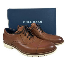 Cole Haan Men's Black Leather Cap-Toe Lace-Up Oxford Dress Shoes 11 — listing 3